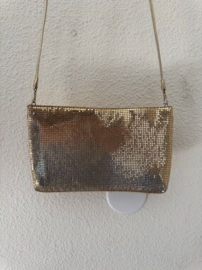Whiting & Davis Gold Mesh Shoulder Bag
